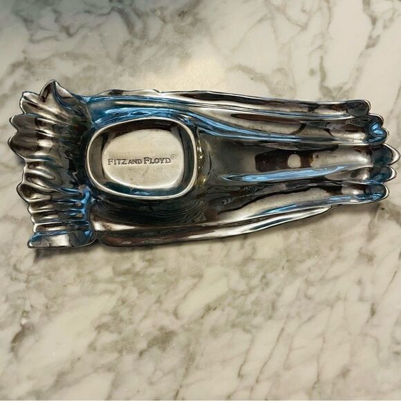 Vintage Fitz and Floyd Silver Carrot Dish - Picture 2 of 3